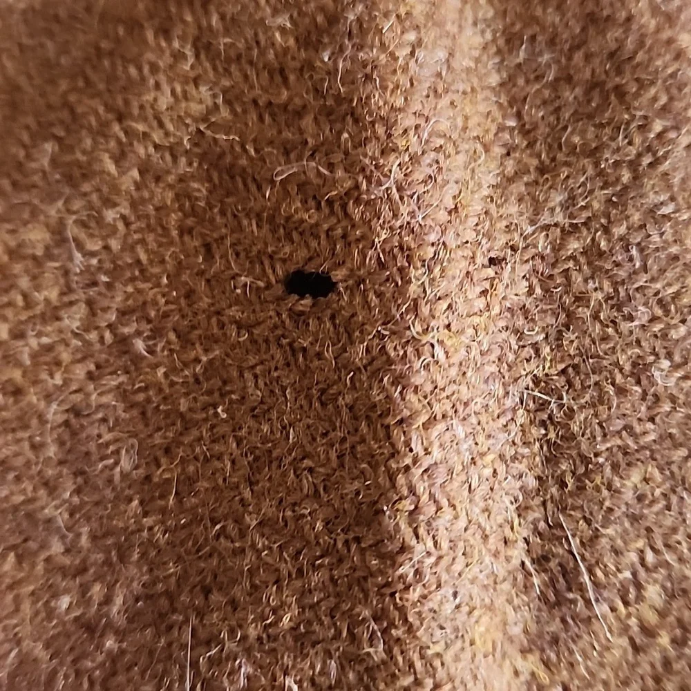 WOMEN'S 70'S PLEATED WOOL SHORTS - CHESTNUT BROWN - Picture 8 of 8